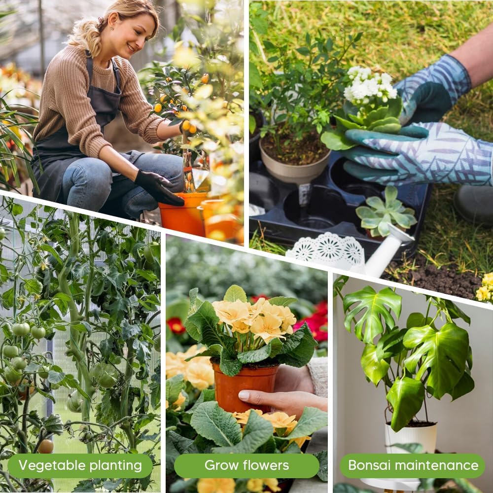 10 Pack Stackable Plant Support Stakes for Monstera - Includes 20m Binding Wire & Velcro - Climbing Plant Support Green