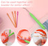 20 Piece Crochet Hook Set with Rubber Handles and Stitch Markers Ergonomic Knitting Tools for Blankets Scarves Gloves