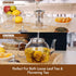 1000ml Glass Teapot with Removable Infuser, Stovetop Safe Tea Kettle, Blooming and Loose Leaf Tea Maker Set