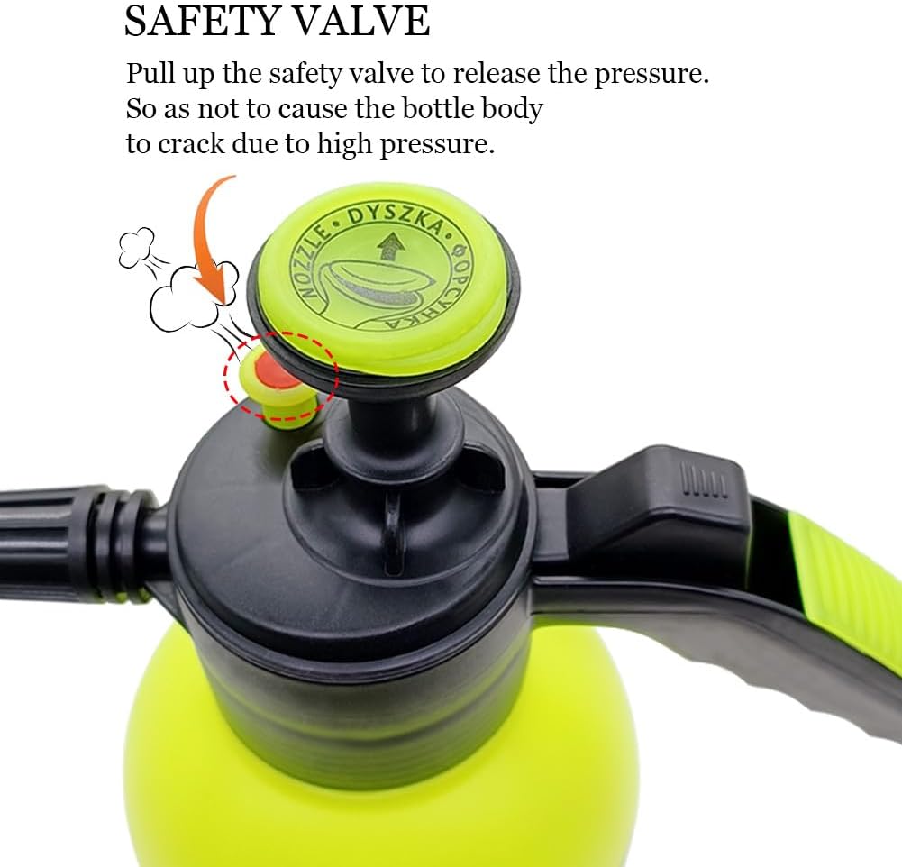 68oz/0.5Gallon Garden Pump Sprayer with Safety Valve for Watering