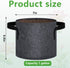 12 Pack Aquatic Plant Pots for Pond, Reusable Fabric Aquatic Plant Pots, Breathable Pond Plant Basket Grow Bags with Handles for Aquatic Plants, Bog Plant, Water Lily, Lotus, Flower (1 Gallon)