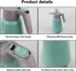 Garden Pump Sprayer, 68 oz/0.5 Gallon Hand Held Pressure Sprayer with Safety Valve ＆ Adjtable Nozzle, Large Capacity Bottle Water Weed Flower Plant Lawn Home Washing Spray 2L (Turquoise)