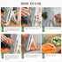 Safe Mandoline Slicer for Kitchen, 4-In-1 Chopper Vegetable Cutter, Mandolin Julienne Slicers for Fruits and Vegetables, Potato Cutter for Fries, Kitchen Gadgets and House Essentials