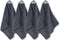 4 Pack Magnetic Microfiber Cleaning Cloth, Dry Erase Erasers Cleaner for Whiteboards, Blackboards, Chalkboards, Glassboards, Home, Office, School, Gray, 10'' x 9.25''