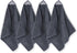 4 Pack Magnetic Microfiber Cleaning Cloth, Dry Erase Erasers Cleaner for Whiteboards, Blackboards, Chalkboards, Glassboards, Home, Office, School, Gray, 10'' x 9.25''