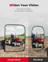 Tractor Magnetic Side Mirrors, 114 Lbs Magnet Rear View Mirror for Tractors, Forklifts, Lawn Movers, Golf Cart, Small Dozers, Lift Trucks, Compatible with John Deere, Kubota, Toyota, CASE