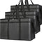 3-Pack Insulated Food Delivery Bag, XXXL Pizza Cooler Bags, Rideshare Delivery Bag, Thermal Cold/Hot Styrofoam Carrier for Catering/Shopping/Travel/Car, Warmer/Frozen