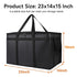 3-Pack Insulated Food Delivery Bag, XXXL Pizza Cooler Bags, Rideshare Delivery Bag, Thermal Cold/Hot Styrofoam Carrier for Catering/Shopping/Travel/Car, Warmer/Frozen