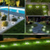 Solar Ground Lights,16 Pack Solar Lights Outdoor Waterproof, Solar Garden Lights Landscape Lighting for Patio Pathway Lawn Yard Deck Driveway Walkway, Cold White