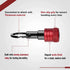 Enhanced Non-Slip Bit Holder 6pcs, 1/4 Drill Bit Holder, Bit Holder Key Chain, Impact Bit Holders for Impact Driver Drill Bit Extension Screwdriver & Drill Bits, w/Black Carabiner Gadget Gift for Men