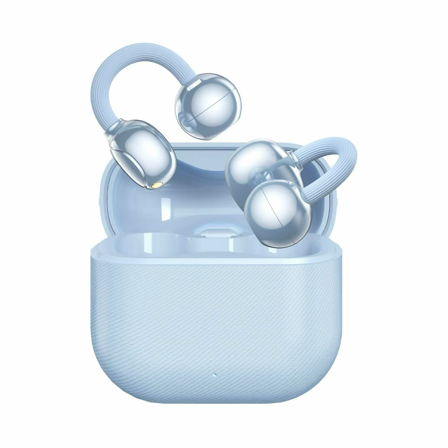 Open-Ear Clip Bluetooth Earphone - NE11S Wireless Earbuds with Bluetooth 6.0 11mm Driver 4.5g Lightweight - Sports Headphones with Mic - Blue