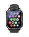 Smart Kids Phone Watch - GPS Tracker Video Call Smartwatch with AI Functions Android OS - Detachable Rotatable Camera for Students - Black