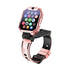 Smart Kids Phone Watch - GPS Tracker Video Call Smartwatch with AI Functions Android OS - Detachable Rotatable Camera for Students - Pink