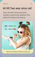 Smart Kids Phone Watch - 4G Video Call GPS Tracker Smartwatch with IPX7 Waterproof IPS Touch Screen Magnetic Charge - Black
