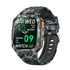 Smart Watch with Bluetooth Calling - Square Screen Fitness Tracker with 1400mAh Battery 8-10 Days Use - Waterproof Smartwatch for Men - Blue Camo