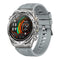 Smart Watch with Bluetooth Calling - 1.53" IPS Screen Health Tracker with Heart Rate SpO2 Sleep Monitor - IP68 Waterproof Smartwatch - Gray Rubber
