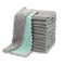 Microfiber Cleaning Cloth 10-Pack - Super Absorbent Multi-Purpose Towel for Kitchen Car Home - Lint Free Soft Cleaning Rag - 30x30cm Green+Gray