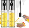 Oil Spray Bottle 2Pcs: Olive Sprayer for Cooking, Olive Oil Dispenser Bottle for Kitchen Gadgets,Food-grade Glass Oil Mister for Air Fryer, Frying, Salad, BBQ (2)