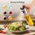 Oil Spray Bottle 2Pcs: Olive Sprayer for Cooking, Olive Oil Dispenser Bottle for Kitchen Gadgets,Food-grade Glass Oil Mister for Air Fryer, Frying, Salad, BBQ (2)