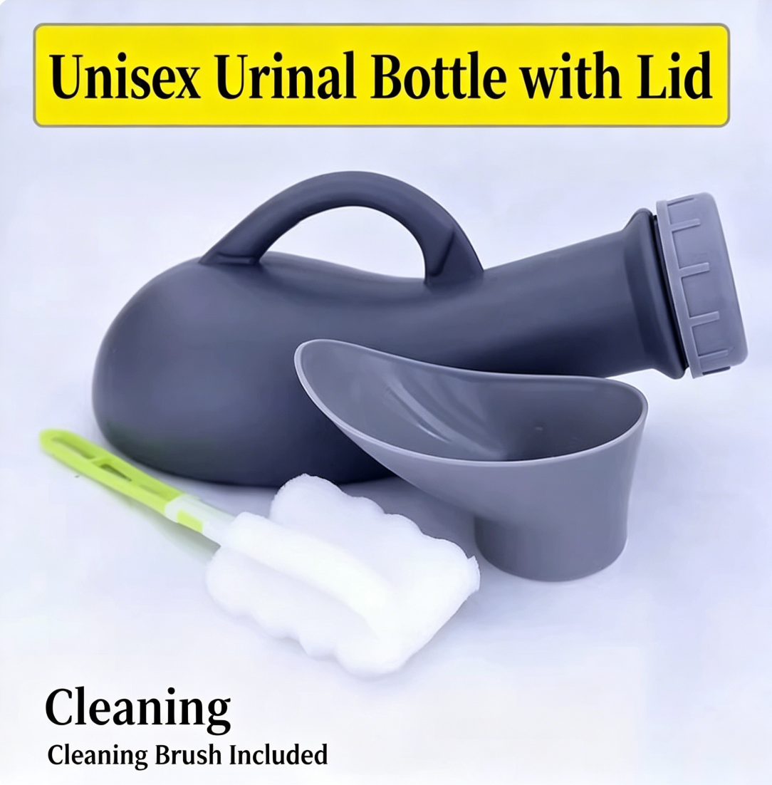Urinal Bottle Urinals for Men 800ML Plastic Pee Bottle Portable Male Urinals with Spill Proof Lid for Travel Emergency and Hospital