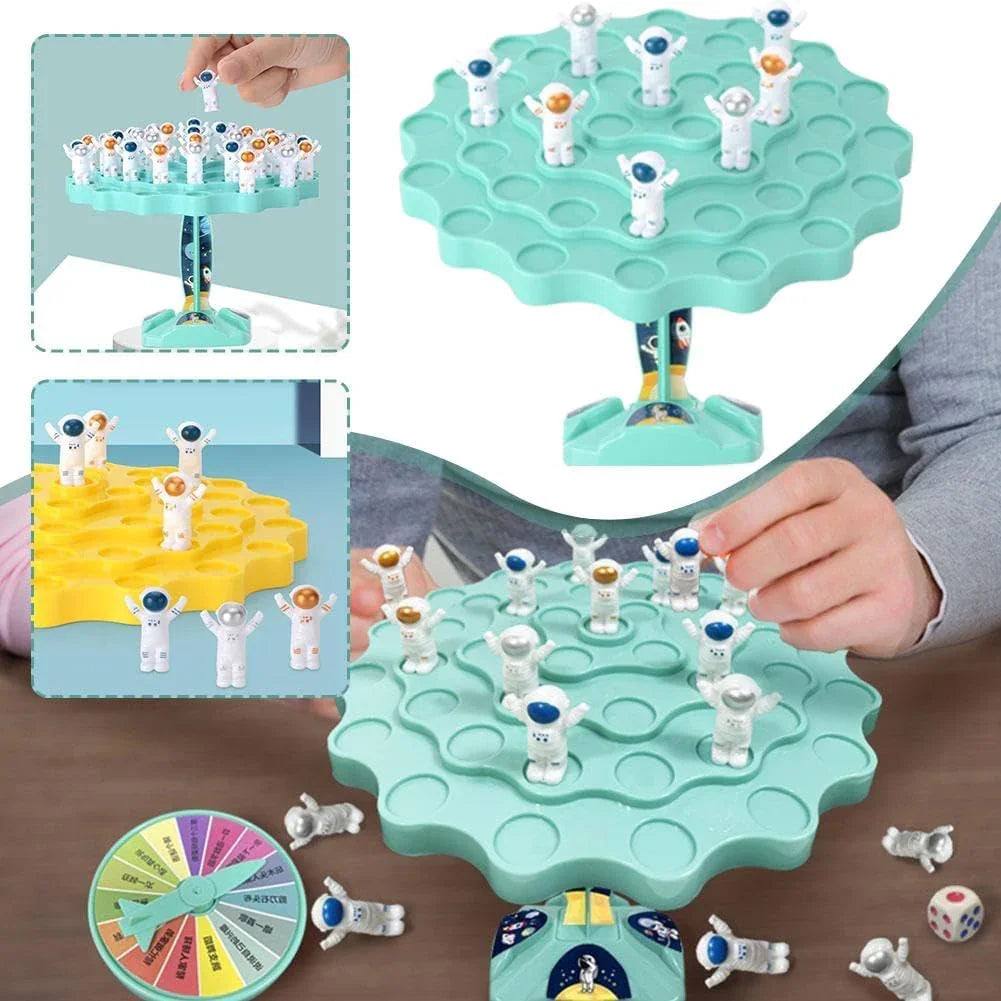 Astronaut Balance Game,Astronaut Balance Counting Toys Children's Desktop Space Puzzle Toy,Early Education Decompression Game Table Battle,Children Desktop Game Gift for Boys Girls