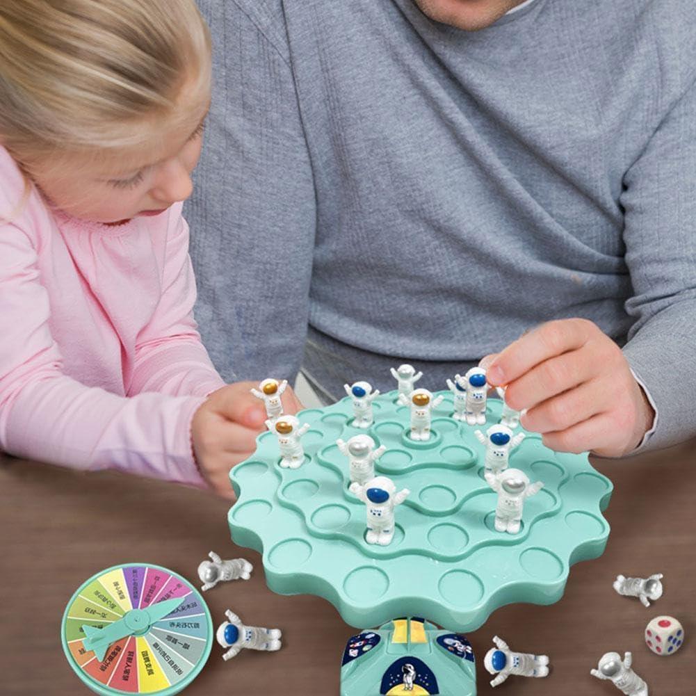 Astronaut Balance Game,Astronaut Balance Counting Toys Children's Desktop Space Puzzle Toy,Early Education Decompression Game Table Battle,Children Desktop Game Gift for Boys Girls