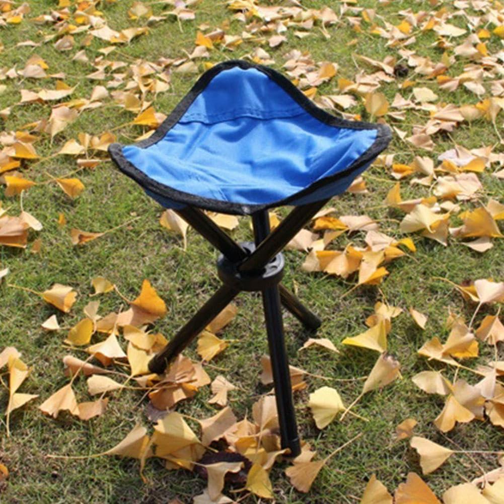 Travel Folding Camping Stool, Camping Fishing Stool for Adults, Portable Tripod Seat Fishing Chair Seat for Camping Fishing Hiking Gardening and Beach Garden Painting (Red)