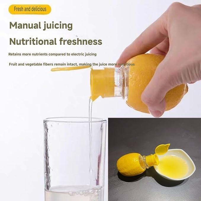 Mini Citrus Press - Handheld Lemon & Lime Juicer with Screw Top Lid, Compact Manual Juice Extractor for Cocktails, Drinks, Kitchen - Durable, Easy Clean, Portable Fruit Squeezer