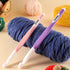 Large Sizes Crochet Hooks 4 pcs Long Crochet Needles  8mm 10mm 12mm 15mm Rubber Handle Crochet Hook Set DIY Yarn Weaving Tools for Knitting Blankets, Shawl and Carpet