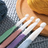 Large Sizes Crochet Hooks 4 pcs Long Crochet Needles  8mm 10mm 12mm 15mm Rubber Handle Crochet Hook Set DIY Yarn Weaving Tools for Knitting Blankets, Shawl and Carpet