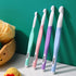 Large Sizes Crochet Hooks 4 pcs Long Crochet Needles  8mm 10mm 12mm 15mm Rubber Handle Crochet Hook Set DIY Yarn Weaving Tools for Knitting Blankets, Shawl and Carpet