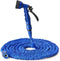 Expandable Garden Hose (16ft to 50ft), Aluminium Connector with 7 Functioning Nozzles, Multi-Purpose Garden Hose Sprayer, Garden Patio Sprayer for Watering Plants, Cleaning Cars or Pets (Blue)