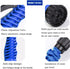 Expandable Garden Hose (16ft to 50ft), Aluminium Connector with 7 Functioning Nozzles, Multi-Purpose Garden Hose Sprayer, Garden Patio Sprayer for Watering Plants, Cleaning Cars or Pets (Blue)