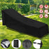 Sun Lounger Cover Waterproof Patio Chaise Lounge Chairs Cover Sunbed Recliner Protective Cover Outdoor Garden Furniture Cover 208 x 76 x 41/79cm