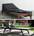 Sun Lounger Cover Waterproof Patio Chaise Lounge Chairs Cover Sunbed Recliner Protective Cover Outdoor Garden Furniture Cover 208 x 76 x 41/79cm