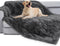 Waterproof Dog Blanket for Couch & Furniture Protection - Super Soft Reversible Throw Large Dogs Cats, Calming Washable Fur Sherpa Pet (50x60 Inch, Grey) Grey 50x60 Inch (Pack of 1)
