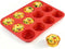 12 Cups Silicone Muffin Pan - Nonstick Cupcake 1 Pack Regular Size Mold for Baking 1pc: 12-Cup