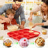 12 Cups Silicone Muffin Pan - Nonstick Cupcake 1 Pack Regular Size Mold for Baking 1pc: 12-Cup