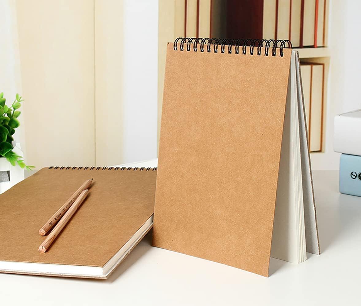 A4 sketchbook hardcover A4 spiral-bound sketchbook suitable for kids and adults 160 g/m² paper 60 pages (A4-1 pack)