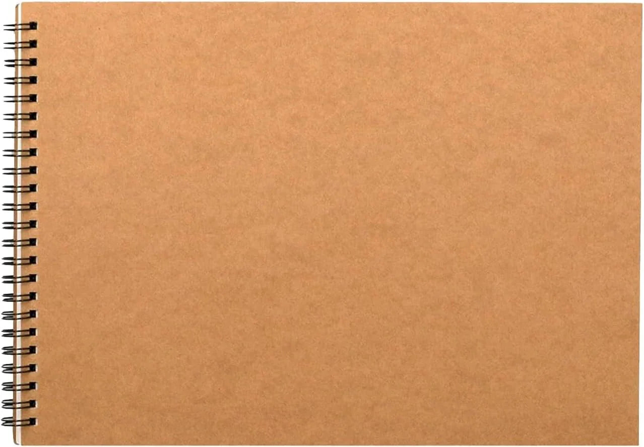 A4 sketchbook hardcover A4 spiral-bound sketchbook suitable for kids and adults 160 g/m² paper 60 pages (A4-1 pack)