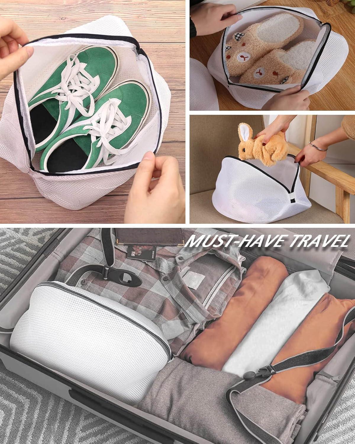 2-pack shoe wash bags - sneaker wash bags - shoe wash bags - shoe cleaning bags - multifunctional shoe wash bags for sneakers - socks - underwear - perfect for storage and travel