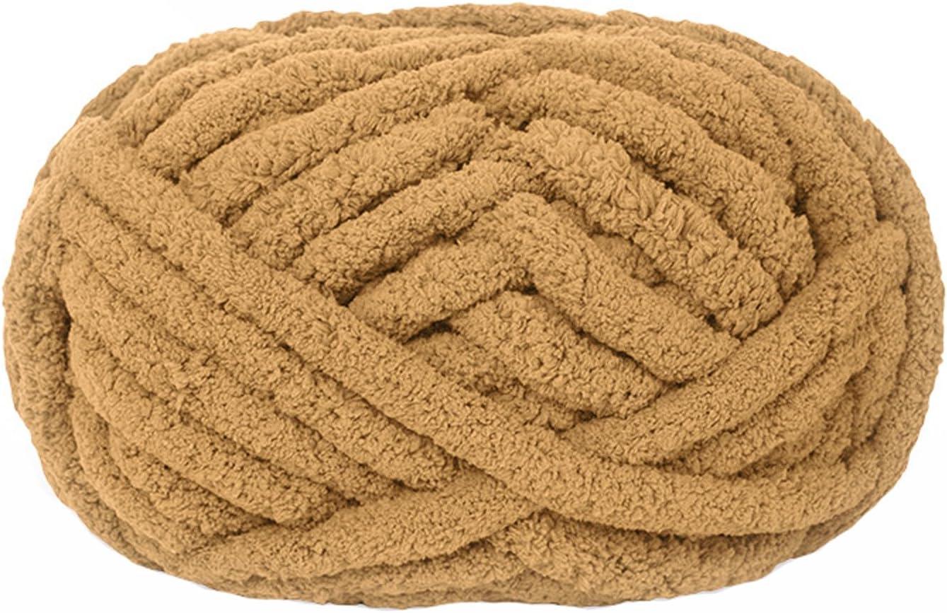 Chunky yarn - Hand-knitted blanket - 25 metres - Extra soft - DIY - Cushion - Blanket - Pet bed - brown