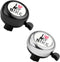 Bike bell - Classic nostalgic bell - Loud sound - Bike accessories - Kids' bike bell - Push bike bell - Adult bike bell - Hand-pulled - Black and silver