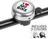 Bike bell - Classic nostalgic bell - Loud sound - Bike accessories - Kids' bike bell - Push bike bell - Adult bike bell - Hand-pulled - Black and silver