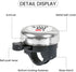Bike bell - Classic nostalgic bell - Loud sound - Bike accessories - Kids' bike bell - Push bike bell - Adult bike bell - Hand-pulled - Black and silver