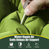 Double Sleeping Pad - Self Inflating 4" Extra-Thick for 2 Person with Pillow Built-in Foot Pump Inflatable Sleeping Mat for Backpacking, Hiking, Traveling, Tent, Portable Camping Mat