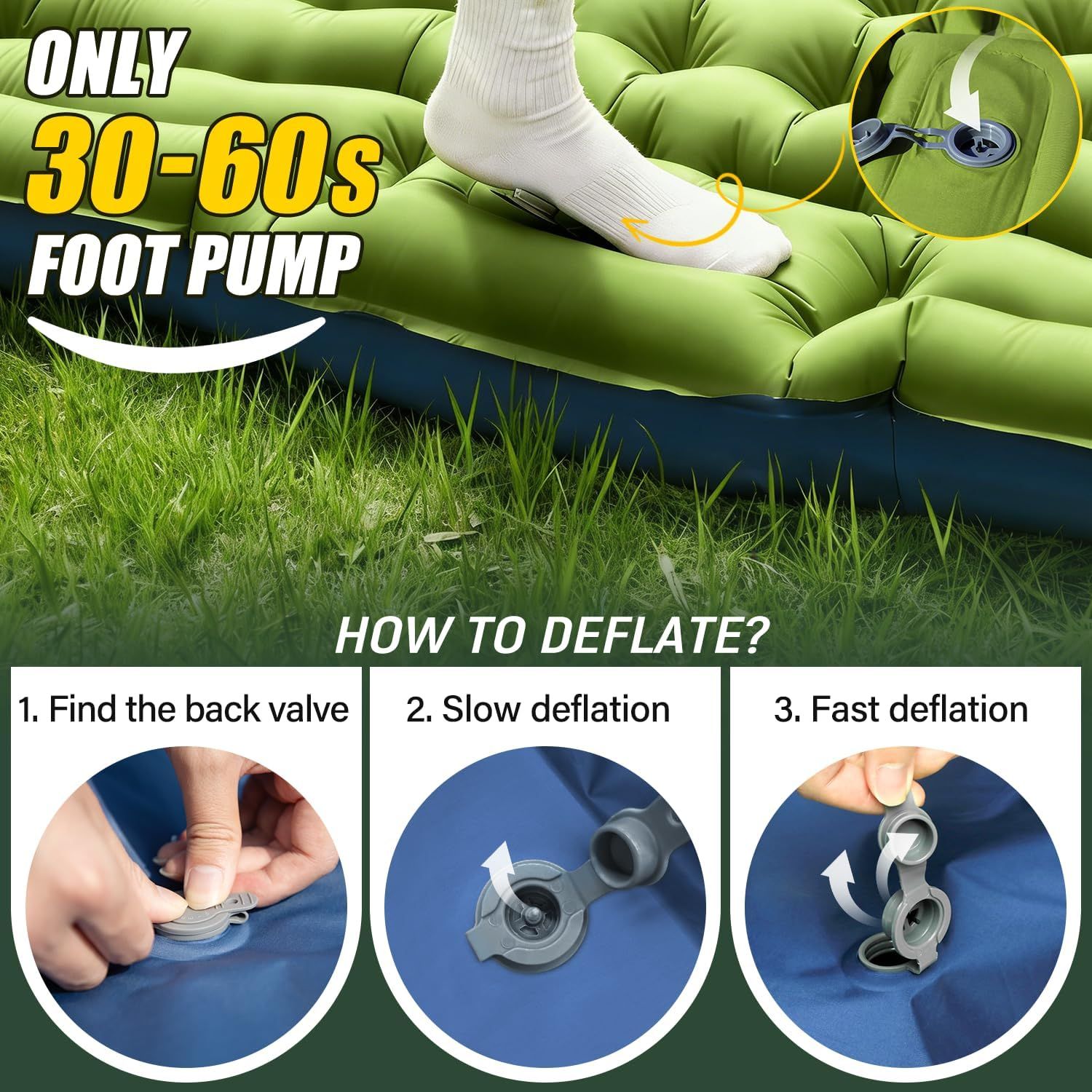 Double Sleeping Pad - Self Inflating 4