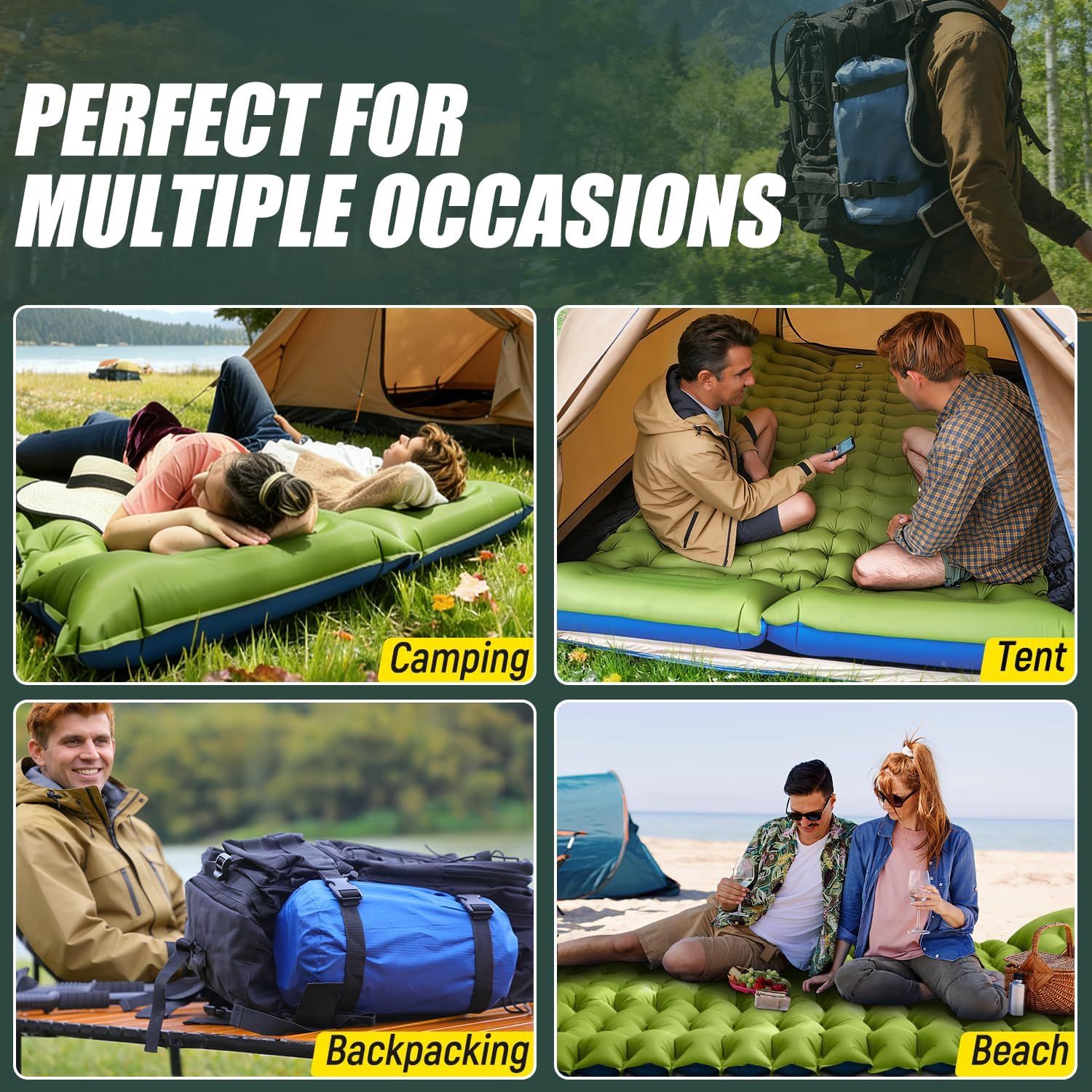 Double Sleeping Pad - Self Inflating 4