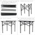 Portable Camping Table Folding Side Table Aluminum Lightweight Table with Carry Bag for Outdoor Cooking Hiking Picnics BBQ Travel (Black)