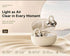 Clip-On Open-Ear Bluetooth Earbuds - Bluetooth 5.4 Wireless Headphones with 24H Playtime - Lightweight Clip Earphones for Sports Running - White